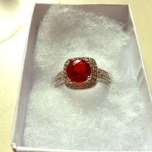 Valentine’s Day ruby stone ring